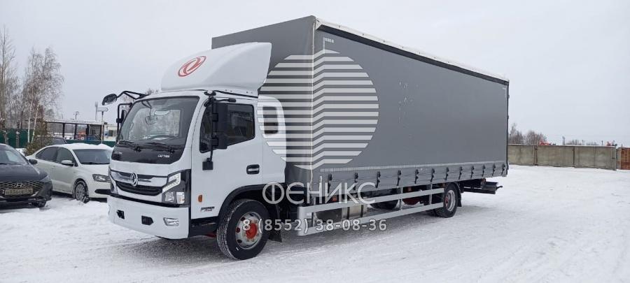 Бортовой шторный Dongfeng C120L тентованный с алюминиевым бортом